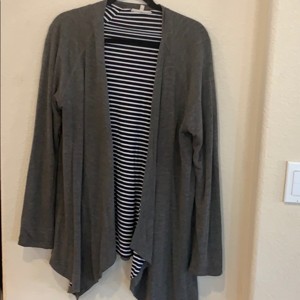 41 Hawthorn Gray Open Front Cardigan